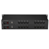 8 channel XLR Balanced Audio over Fiber Optic Extender 19inch 1U Rack mount Singlemode Fiber up 20Km LC SFP Include Uncompressed No delay Professional grade Crystal Clear Sound