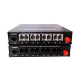 8 Channel POTS Telephone and RJ45 Ethernet over Fiber Optic Extenders 1 Set ,PBX FXO/ FXS phone fiber converters FC Singlemode single fiber 20Km Support Called Id Ring And Fax