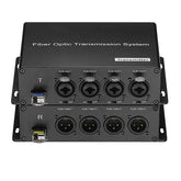 4/8 channel 48V Phantom XLR Balanced Audio to Fiber optic Extender Adapter LC Single-mode single fiber 20Km SFP include Uncompressed Professional Crystal Clear Sound