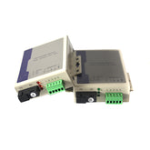 Extensores de datos RS485 sobre fibra óptica Par, 1 convertidor de fibra RS485 universal bidireccional, monomodo SC hasta 20 km, multimodo 500 m