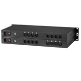 4 Bidirectional XLR Balanced Audio Over Fiber Optic Extender 1U Rack mount- Singlemode Fiber up 20Km LC SFP Include Uncompressed No delay Professional grade Crystal Clear Sound