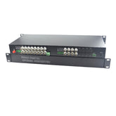 24 port Analog video fiber converters A set. RS485 PTZ, PAL NTSC SECAM video over fiber extenders, FC Singlemode up 20Km for Remote Video monitoring, Security Systems more