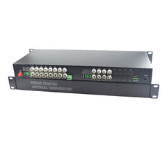 24 port Analog video fiber converters A set. RS485 PTZ, PAL NTSC SECAM video over fiber extenders, FC Singlemode up 20Km for Remote Video monitoring, Security Systems more