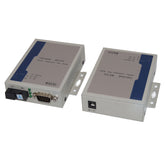 Extensor de datos RS232 por fibra óptica, extensores RS232 de fibra, RS232 bidireccional serie DB9 por fibra, fibra monomodo hasta 20Km, multimodo 500m, Un par