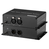2 XLR Balanced Audio Over Fiber Optic Extender Singlemode Fiber up 20Km LC SFP Include Uncompressed No delay Professional grade Crystal Clear Sound
