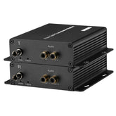 Unbalanced RCA Audio over Fiber Converters- ST Optical module,SM 20Km 1 Pair
