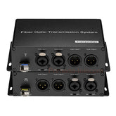 2/4 BIDI XLR Balanced Audio to Fiber Optic Extenders with 48V Phantom, LC Single-mode single fiber 20Km SFP include Uncompressed Professional Crystal Clear Sound A Pair