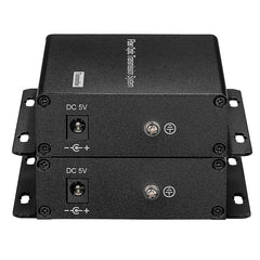 2 port BIDI RCA Audio Fiber Converters,Unbalanced RCA Analog Audio Extender 2 in 2 out