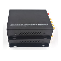4 channel HD-SDI Video Audio Ethernet over Fiber Converters A Set, Uncompressed FC Singlemode 20Km,Support 1080P 30Hz Max Broadcast professional quality
