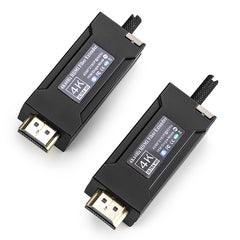 Mini 4K@60Hz HDMI over Fiber Converter, LC Singlemode Single Fiber Up 1Km,EDID,with Lock Uncompressed No Loss High Speed 10Gbps ,A pair