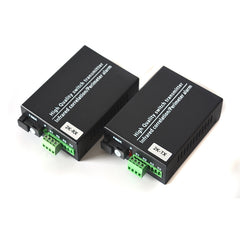 2 channel Contact closure over Fiber optic converters a set- SC Singlemode Fiber up to 20Km, Multimode 500M for Door Open and Door Close,Entry Access Control,Alarm System and More