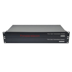 4 Channel Bidirectional XLR Balanced Audio to Fiber Optic Extenders with 48V Phantom 1U Rack mount-LC Single-Mode Single Fiber 20Km SFP Include Uncompressed Professional Crystal Clear Sound
