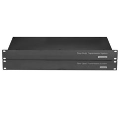 4 Bidirectional XLR Balanced Audio Over Fiber Optic Extender 1U Rack mount- Singlemode Fiber up 20Km LC SFP Include Uncompressed No delay Professional grade Crystal Clear Sound