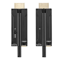 Mini 4K@60Hz HDMI over Fiber Converter, LC Singlemode Single Fiber Up 1Km,EDID,with Lock Uncompressed No Loss High Speed 10Gbps ,A pair