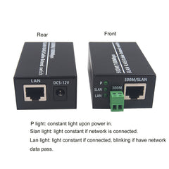 IP Ethernet over Twisted Pair Extenders up to 300M(1000FT),Ethernet Over RJ45 Cat5/6 Network Cable up to 500M (1650FT) for HD Network IP Cameras 2 Pack