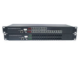 24 port POTS Telephones And 100M Ethernet Over Fiber Extenders 1 Set - Phone Lines POTS Over Fiber Optic Converter,Single Mode 20Km And Multimode 500m, Support Called Id, Ring And Fax