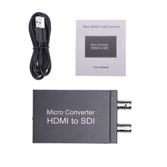 Convertidor Micro HDMI a SDI con salida en bucle, compatible con 3G HD SDI, 1 unidad