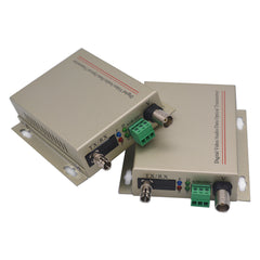 1 Port ST Video Over Fiber Optic Converters With RS485 data for PTZ A Set, Optical ST module Singlemode single fiber 20Km Multimode Support PAL, NTSC, SECAM Analog Camera