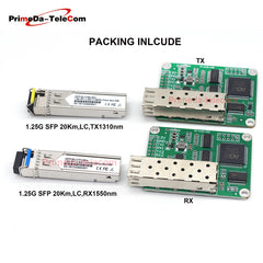 2 CVBS Video 2 TTL over Fiber Optical Transceiver Module Controller for FPV drones 1.25G SFP 20Km TX 1310 RX 1550nm