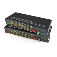 16CH Video with RS485 data Fiber Media Converters