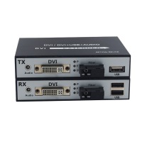 DVI over Fiber with KVM Media Converters