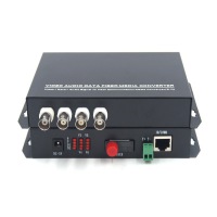 4CH Video/Ethernet over Fiber optic media converters