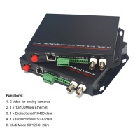 2CH Video/Ethernet/RS422 232 over Fiber media converters