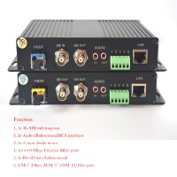 3G SDI/RS422 Data/Ethernet over Fiber Extender
