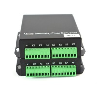 4CH BIDI Contact closure Fiber optic converter