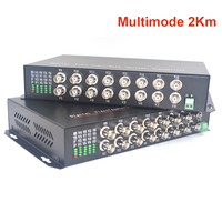 Multimode 16CH Video fiber optic converters