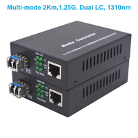 Gigabit Multi-Mode LC Fiber to Ethernet Media Converter