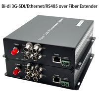 3G SDI Gigabit Ethernet Over Fiber Converters