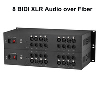 BIDI 8 XLR Audio Fiber Converter