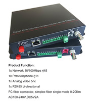  Video Network POTS Fiber converter