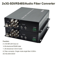 2 port 3G SDI Fiber optic converters