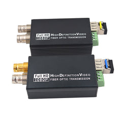 Extensores de fibra óptica 3G/HD-SDI con salida en bucle, adaptador de convertidores de fibra de vídeo Full HD sin comprimir, nivel de difusión monomodo 20 km