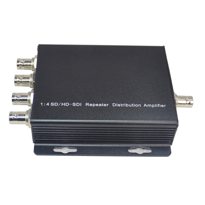 Divisor SDI 1 entrada 4 salidas, adaptador convertidor de vídeo SDI 1x4 compatible con 3G/HD/SD-SDI Calidad de transmisión 1 ud.