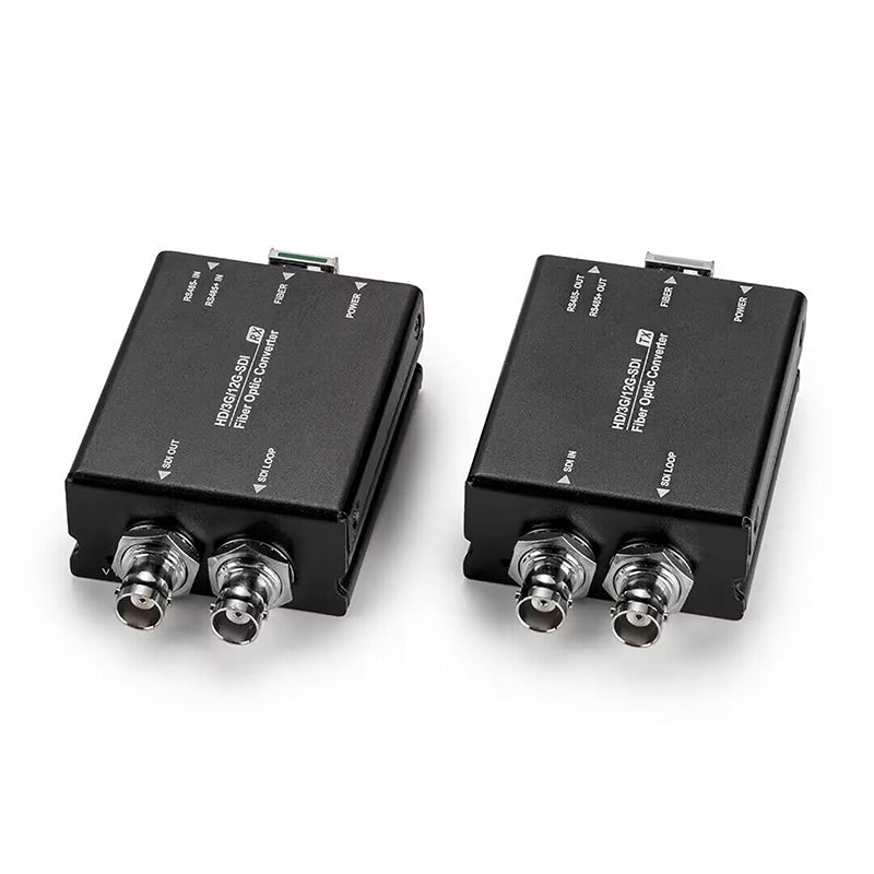 12G-SDI Video to Fiber Optic Converters, SFP include, Singlemode up 20Km,Compatible 6G-SDI,3G-SDI,HD-SDI, For UHDTV 4K 8K HDTV Video