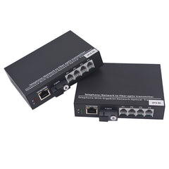 POTS RJ11 Telephone and Gigabit Ethernet over Fiber media converters - Pots Phone PCM Voice Over Fiber Optic,SC optical transceiver ,Singlemode 20Km Multimode 500m