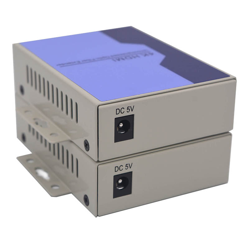 4K HDMI Fiber Converters Uncompressed,Full HD Video Audio over Fiber Extender, 10G SFP Transceivers Included,LC Singlemode up 10Km Support KVM and 4Kx2K