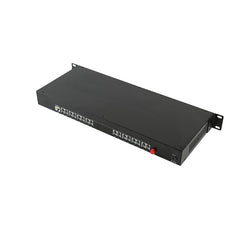 16 Channel POTS Telephone and RJ45 Ethernet over Fiber Optic Extenders 1 Set ,PBX FXO/ FXS phone fiber converters FC Singlemode single fiber 20Km Support Called Id Ring And Fax