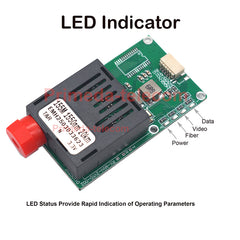 Video HD 1080P con transceptor óptico convertidor de fibra óptica TTL UART SBUS con TX 1310nm/RX 1550nm, fibra monomodo FC hasta 20km de alta velocidad
