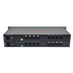 4 Channel Bidirectional XLR Balanced Audio to Fiber Optic Extenders with 48V Phantom 1U Rack mount-LC Single-Mode Single Fiber 20Km SFP Include Uncompressed Professional Crystal Clear Sound