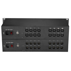 16 channel XLR Balanced Audio Over Fiber Optic Extender 2U Rack mount Singlemode Fiber up 20Km LC FC ST Uncompressed No delay Professional grade Crystal Clear Sound