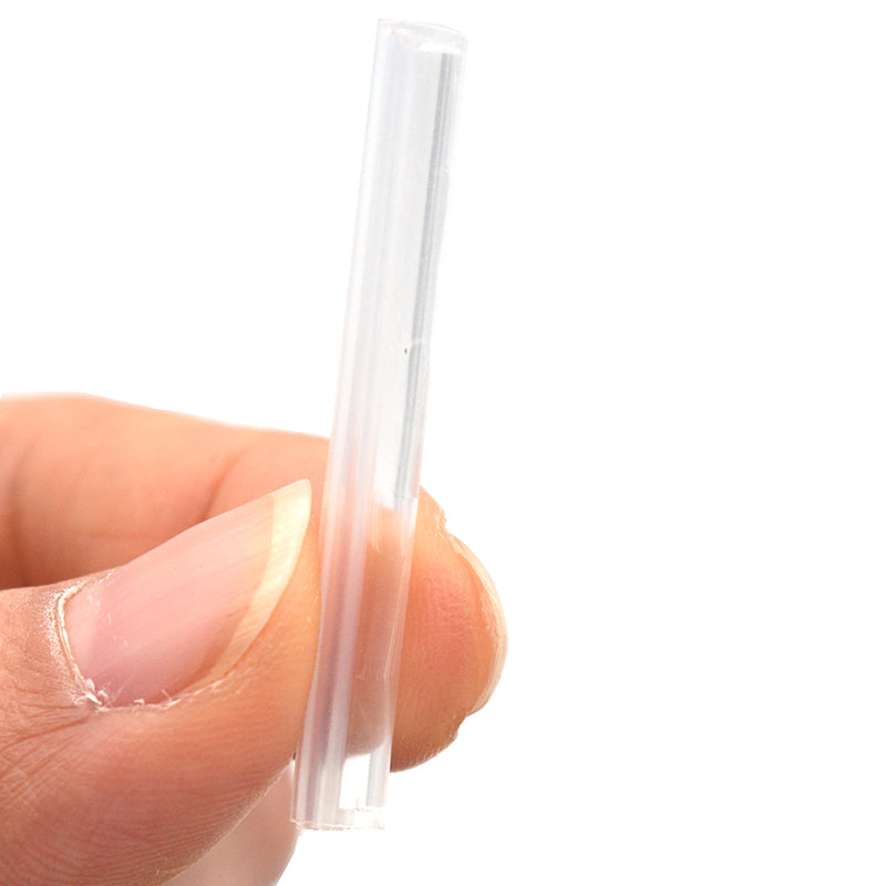 12-Core Quartz Ribbon Fusion Splice Fiber Sleeve Heat Shrink Tube Fully Transparent 50PCS- Clear View for Quick Fault Detection