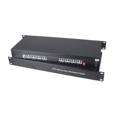 16 Channel POTS Telephone and RJ45 Ethernet over Fiber Optic Extenders 1 Set ,PBX FXO/ FXS phone fiber converters FC Singlemode single fiber 20Km Support Called Id Ring And Fax