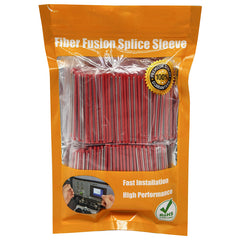 Preshrunk Dia 2.4mm Fiber Optic Fusion Splice Sleeves 60mm Red,Heat Shrink tube- Pack of 400 Pcs