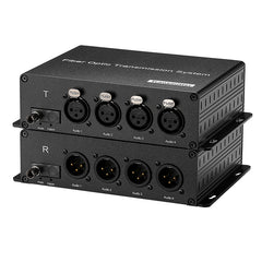 4 XLR Balanced Audio Over Fiber Optic Extender ST Singlemode Fiber up 20Km LC SFP Include Uncompressed No delay Professional grade Crystal Clear Sound