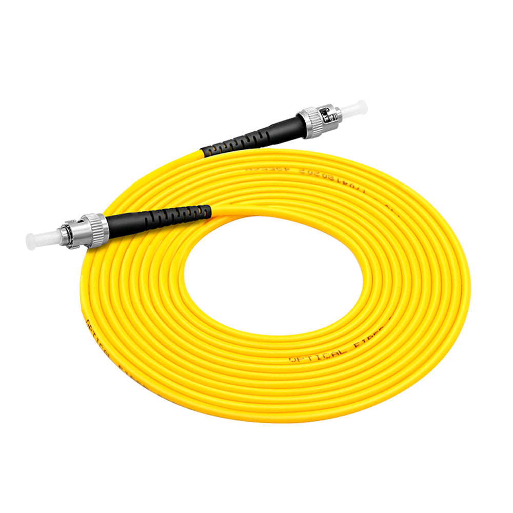 ST/UPC to ST/UPC Fiber Optic Cable Jumper Optical Patch Cord Simplex Single-Mode 9/125 ST-ST