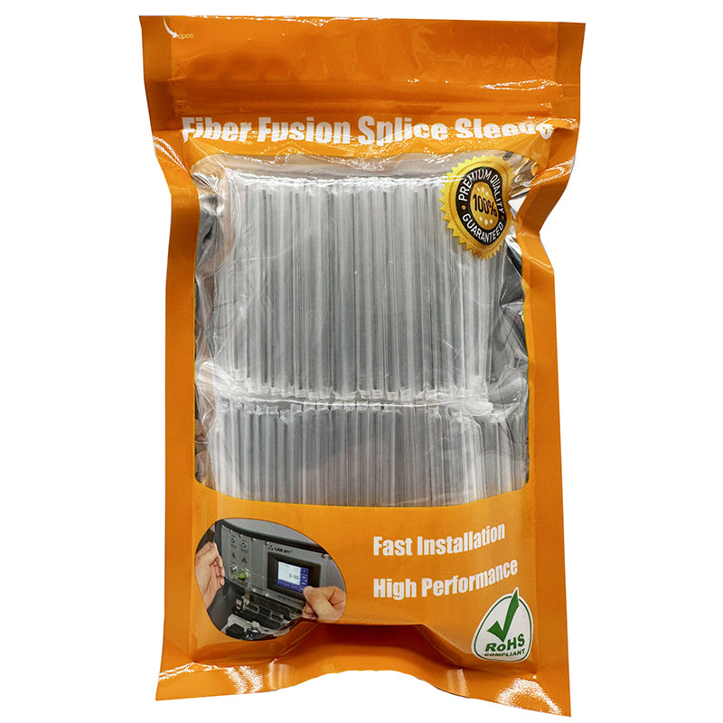 Premium Fiber Optic Fusion Splice Protection Sleeves, Heat shrink tube Clear 400pcs